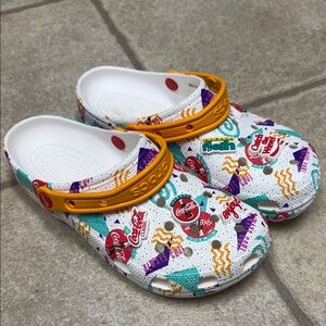 CROC Coca Cola Colorful Clogs with Orange Strap